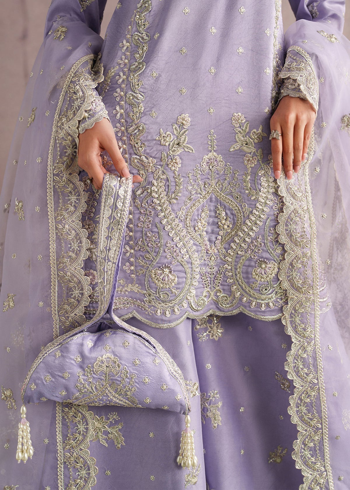 Zareen Women’s Embroidered 3‑Piece Ethnic Ensemble – Elegant Festive Outfit by Laam Premium